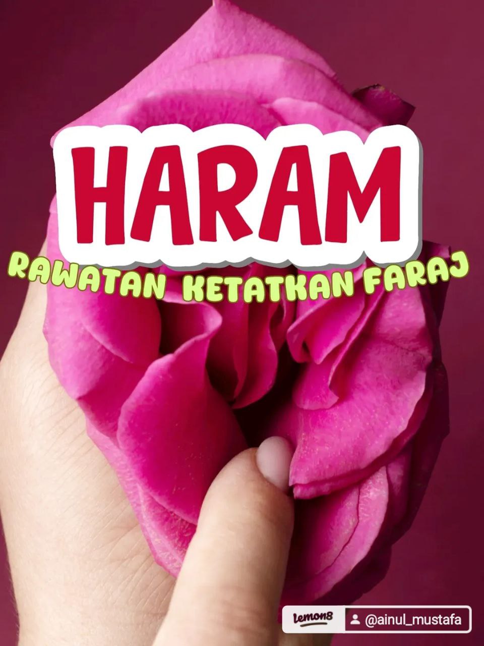 Rawatan Ketatkan Faraj HARAM