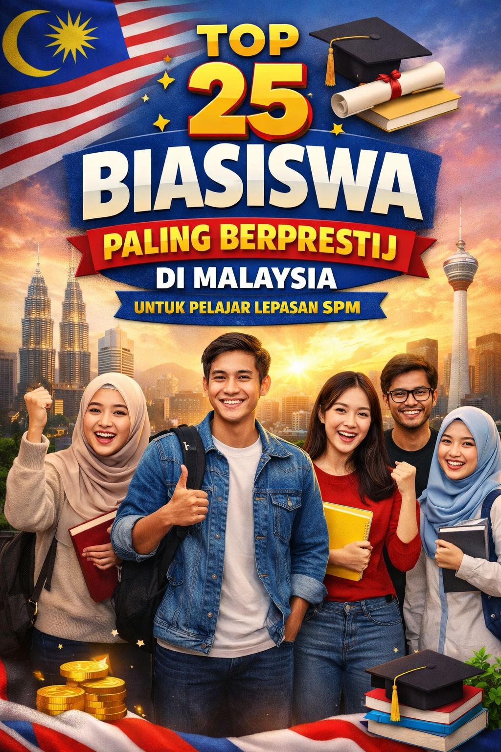 Top 25 Biasiswa Lepasan SPM Paling Berprestij di Malaysia