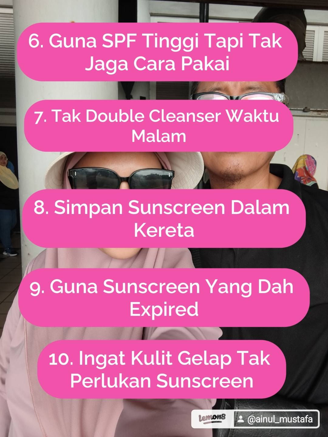 Kesilapan Pakai Sunscreen